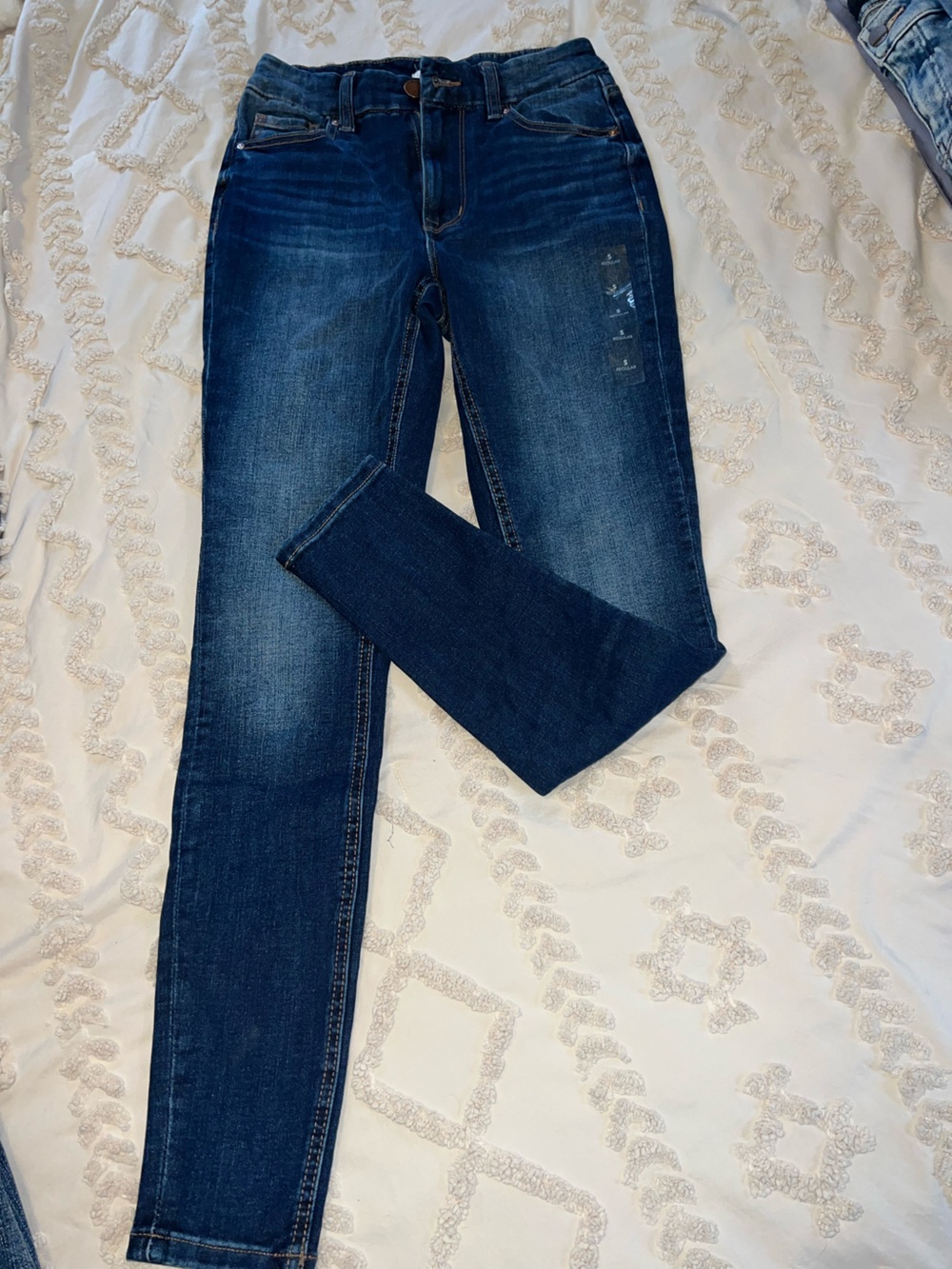 Women's Skinny Dark Blue Stretch Jeans - Sleek Slim Fit